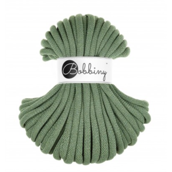 Bobbiny Flechtkordel JUMBO SOFT 9 mm - Eucalyptus Green